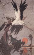 Charles Livingston Bull The Stork of the Woods Sweden oil painting artist